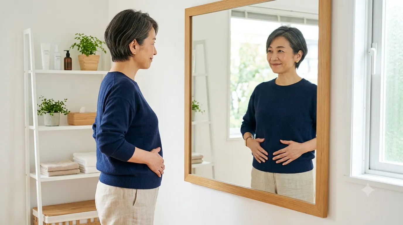 更年期だけじゃない!50代のお腹が出る5つの理由